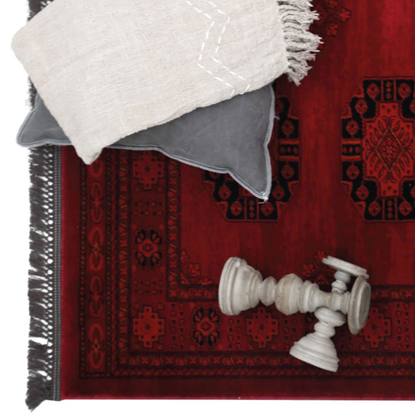 Χαλιά Κρεβατοκάμαρας (Σετ 3τμχ) Royal Carpet Afgan 6871H D.Red