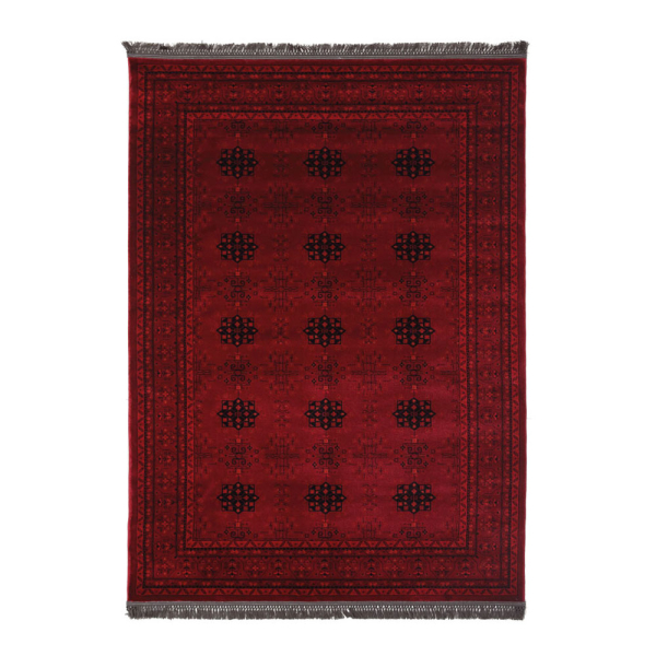 Χαλιά Κρεβατοκάμαρας (Σετ 3τμχ) Royal Carpet Afgan 8127A D.Red