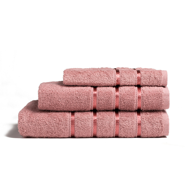 Πετσέτες Μπάνιου (Σετ 3τμχ) Melinen Visco Dusty Pink 450gsm