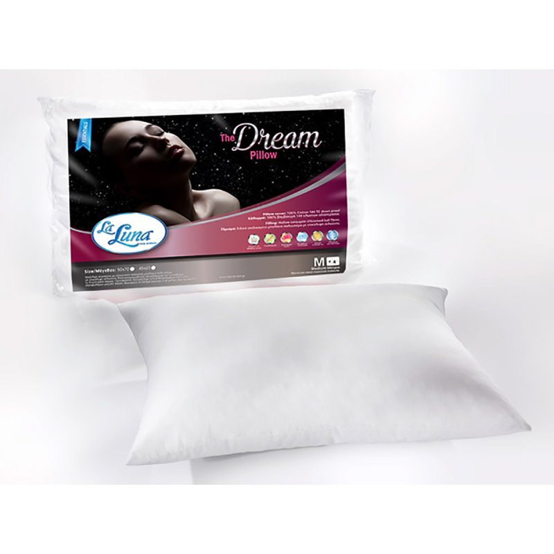 Μαξιλάρι Ύπνου Μέτριο (45x65) La Luna Dream Pillow Σιλικόνης