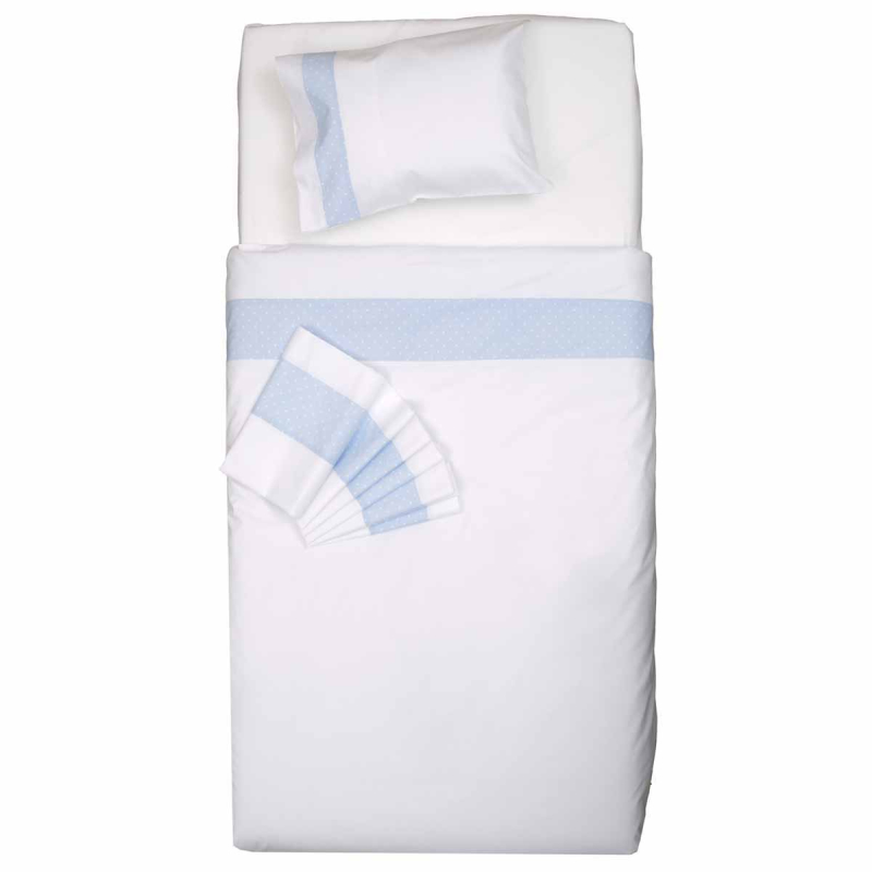 Σεντόνια Κούνιας (Σετ) Viopros Baby Ρόμπιν Σιέλ