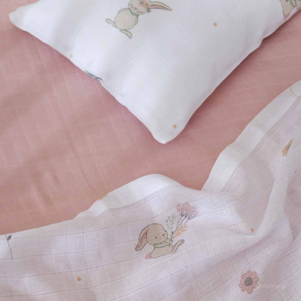 Σεντόνια Κούνιας (Σετ) Nima Baby Bunny Love