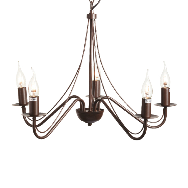 Φωτιστικό Οροφής Πολύφωτο Aca Palmyra DLA0015 Brown