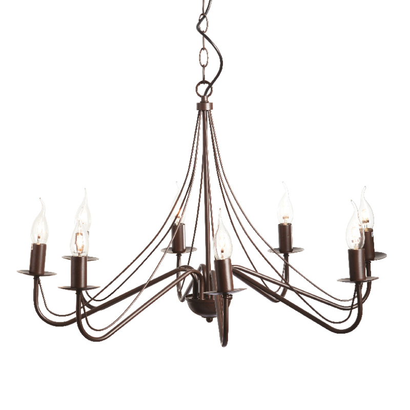 Φωτιστικό Οροφής Πολύφωτο Aca Palmyra DLA0018 Brown