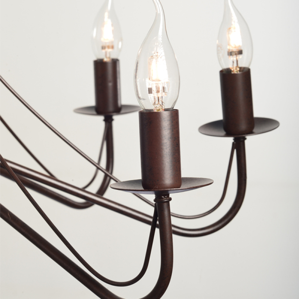 Φωτιστικό Οροφής Πολύφωτο Aca Palmyra DLA0018 Brown