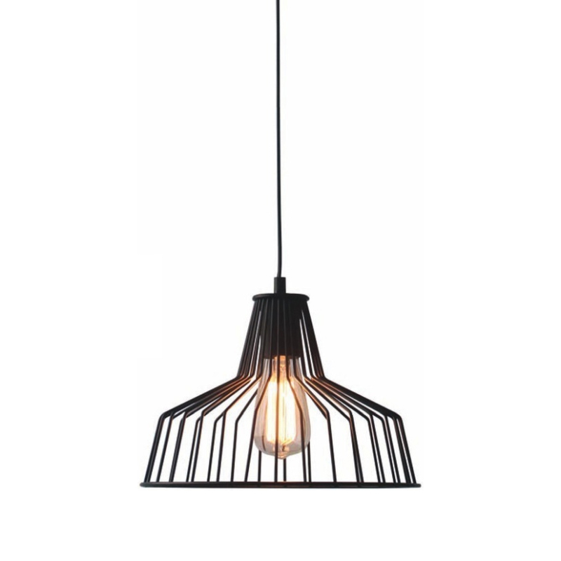 Φωτιστικό Οροφής Μονόφωτο Aca Hades KS1525P1BK Black