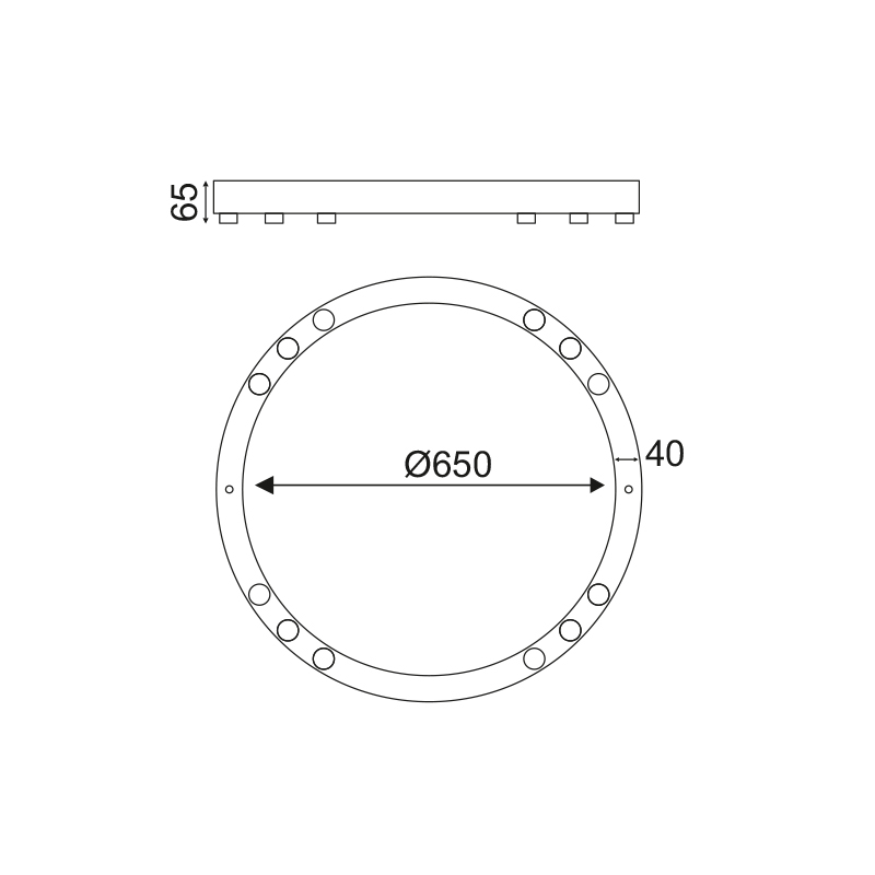 Φωτιστικό Πλαφονιέρα Led Aca Magneto Jnac36Led65Wh White Home Φωτιστικά Οροφής Spitishop