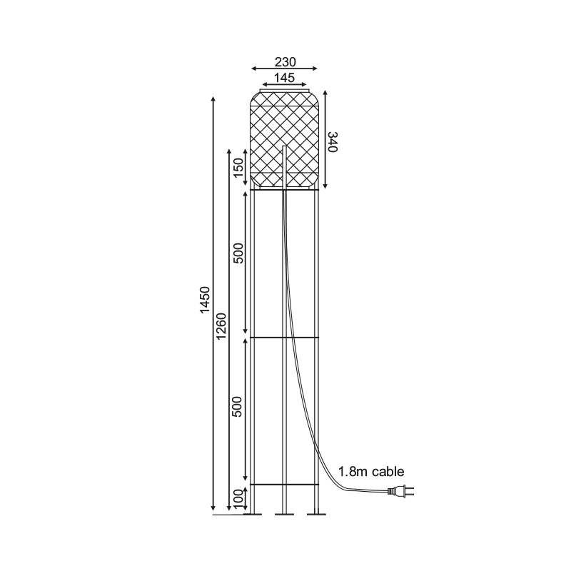 Φωτιστικό Δαπέδου Aca Sahara Ar3191F145Nb Bamboo Home Φωτιστικά Spitishop