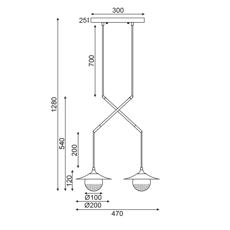 Φωτιστικό Οροφής Δίφωτο Aca Layla Hl4312P46Bb Brass Home Φωτιστικά Spitishop
