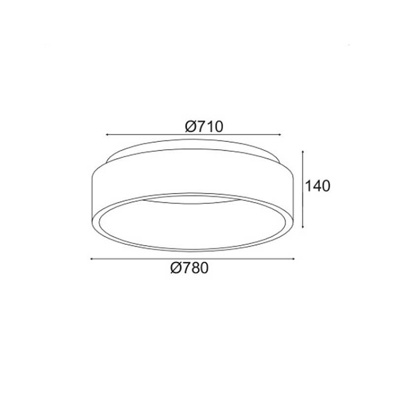 Φωτιστικό Πλαφονιέρα Led Aca Apollo Br81Ledc78Bk Black Home Φωτιστικά Οροφής Spitishop