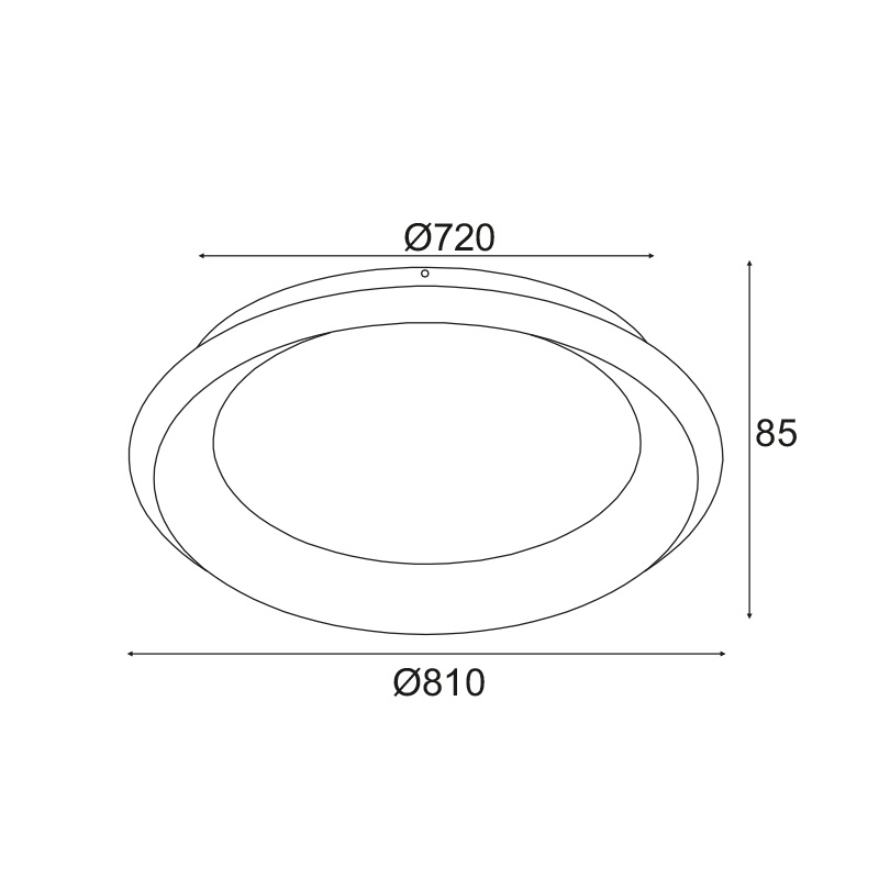 Φωτιστικό Πλαφονιέρα Led Aca Diana Br71Ledc81Bk Black Home Φωτιστικά Οροφής Spitishop