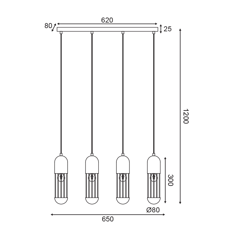 Φωτιστικό Οροφής Πολύφωτο Aca Lab Hm174P65Wh White Home Φωτιστικά Spitishop