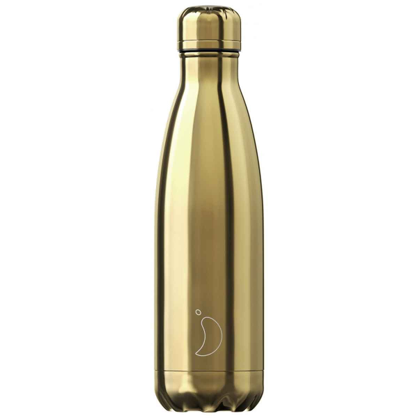 Μπουκάλι Θερμός 500ml Chilly's Bottle Chrome Gold
