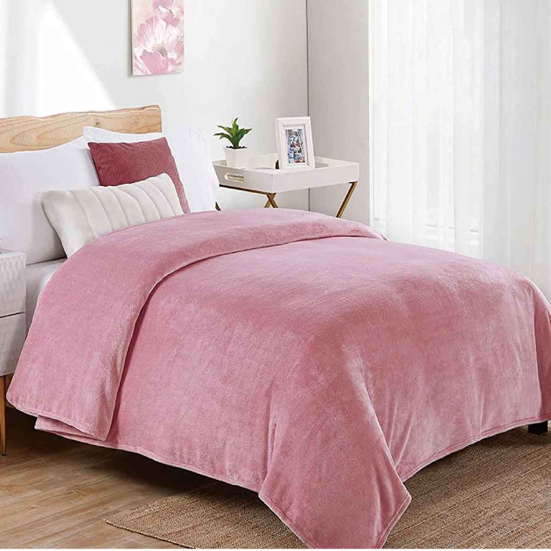 Κουβέρτα Fleece Υπέρδιπλη (220x240) Dimcol Cashmere Pink 01