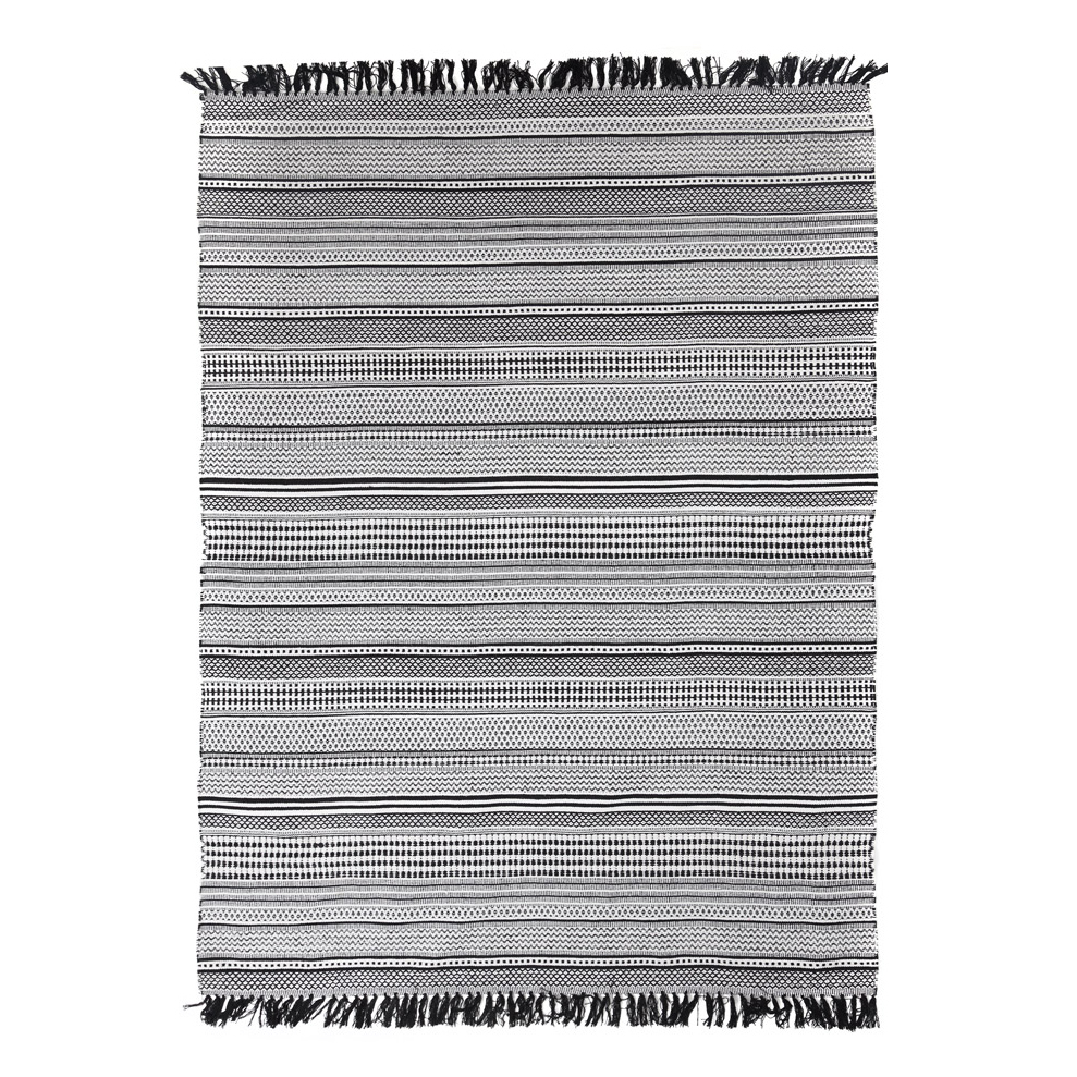 Χαλί All Season (133×190) Royal Carpet Urban Cotton Kilim Samaira Black/White
