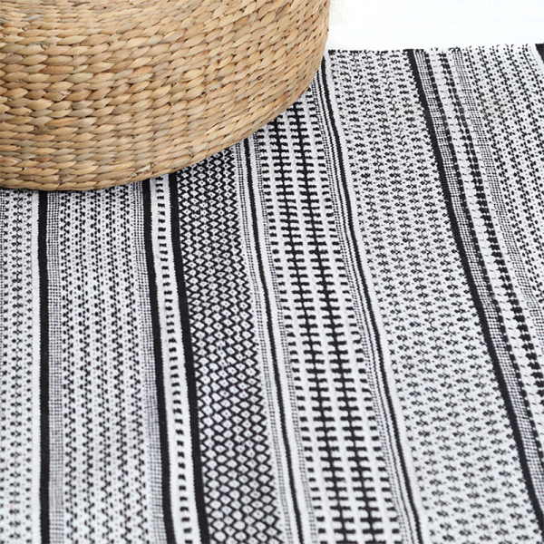 Χαλί All Season (133x190) Royal Carpet Urban Cotton Kilim Samaira Black/White