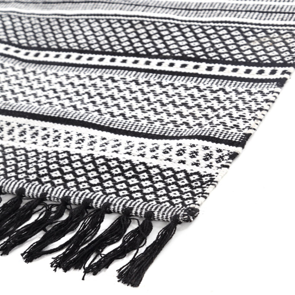 Χαλί All Season (160x230) Royal Carpet Urban Cotton Kilim Samaira Black/White