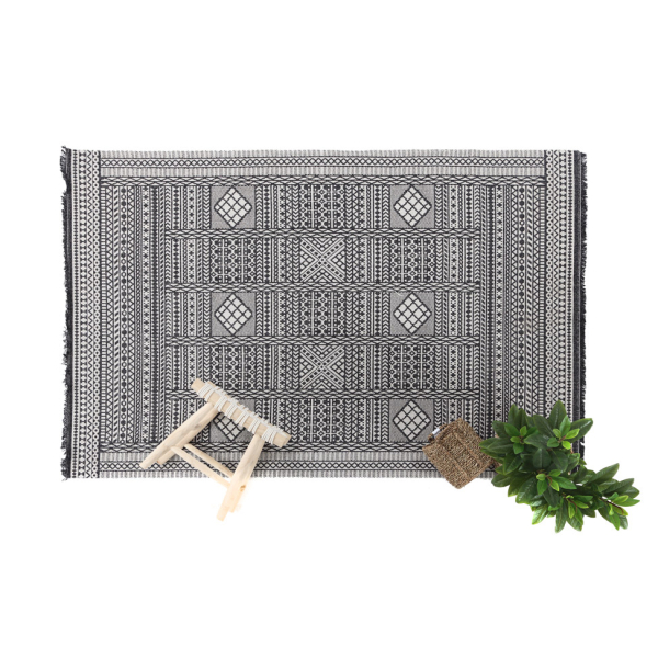 Χαλί All Season (127x190) Royal Carpet Casa Cotton 22094 Black