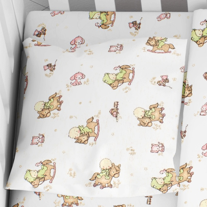 Φανελένιο Σεντόνι Κούνιας με Λάστιχο (70X140+15) Dimcol Baby 03 Home Βρεφικά Προίκα Μωρού Σεντόνια Spitishop