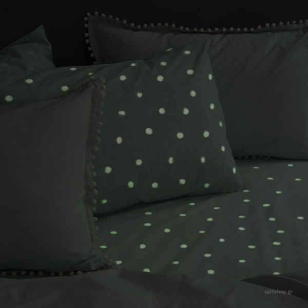 Φωσφοριζέ Σεντόνι Υπέρδιπλο Επίπεδο (240x260) Palamaiki Fleck Tan