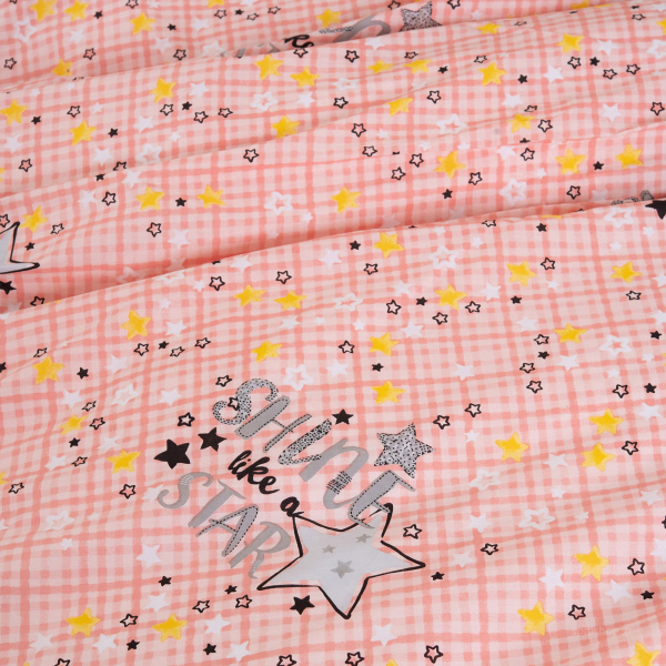 Φωσφοριζέ Πάπλωμα Μονό (160x240) Palamaiki Cluster Pink