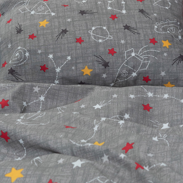 Φωσφοριζέ Πάπλωμα Μονό (160x240) Palamaiki Comet Grey