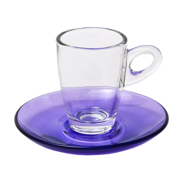 Φλυτζάνια Espresso 75ml + Πιατάκια (Σετ 6τμχ) Espiel Purple STE118400P