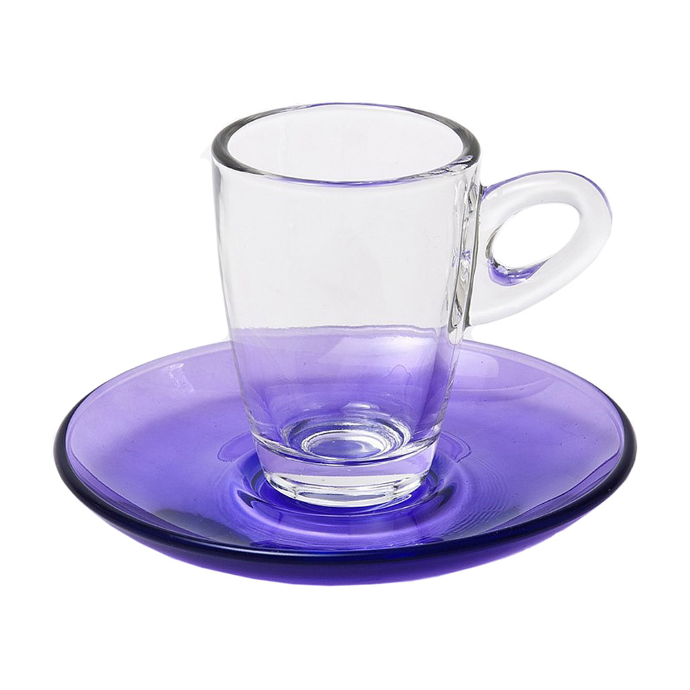 Φλυτζάνια Καφέ 75ml + Πιατάκια (Σετ 6τμχ) Espiel Purple STE118400P 161693