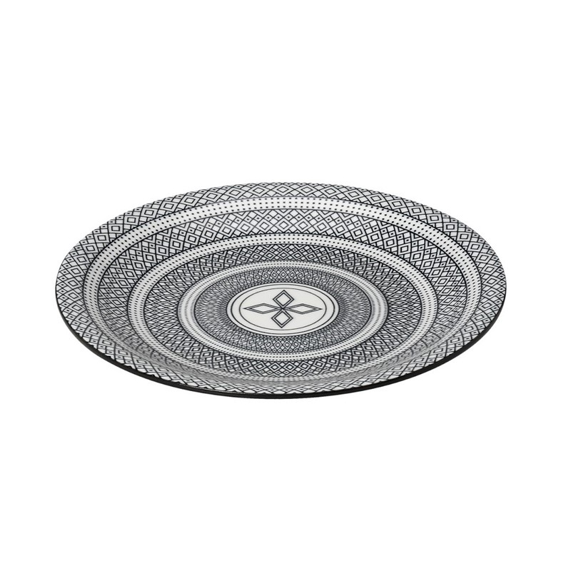 Πιάτο Φαγητού Ρηχό (Φ26.5) Espiel Charlotte Black GUI388K6