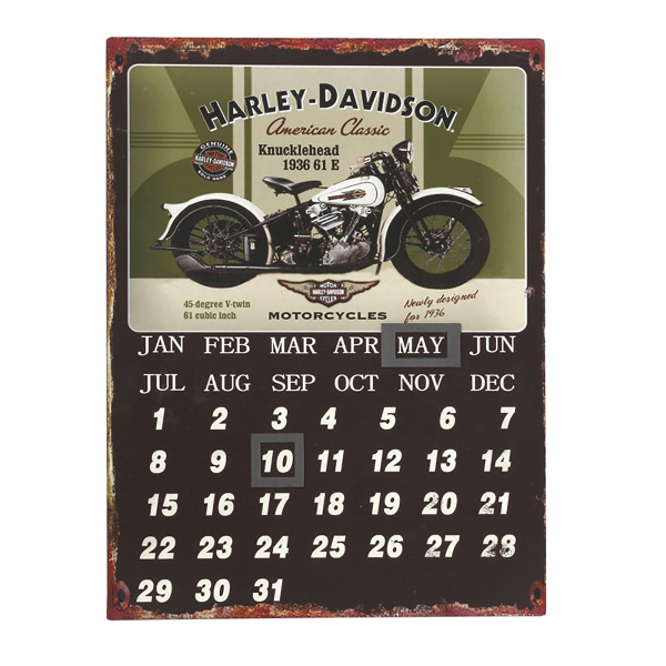 Διακοσμητική Πινακίδα - Ημερολόγιο (25x33) Espiel Harley LOG413