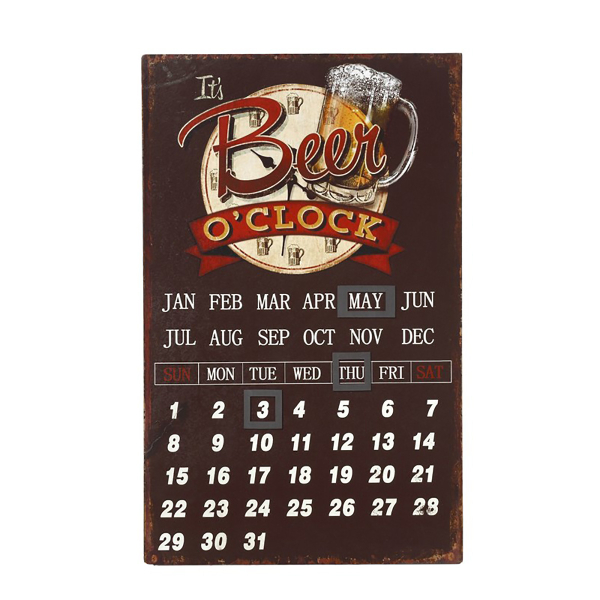 Διακοσμητική Πινακίδα - Ημερολόγιο (25x40) Espiel Beer LOG414