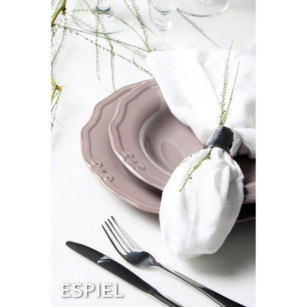 Πιάτο Φαγητού Βαθύ (Φ24) Espiel Tiffany Brown-Grey RSG102K6