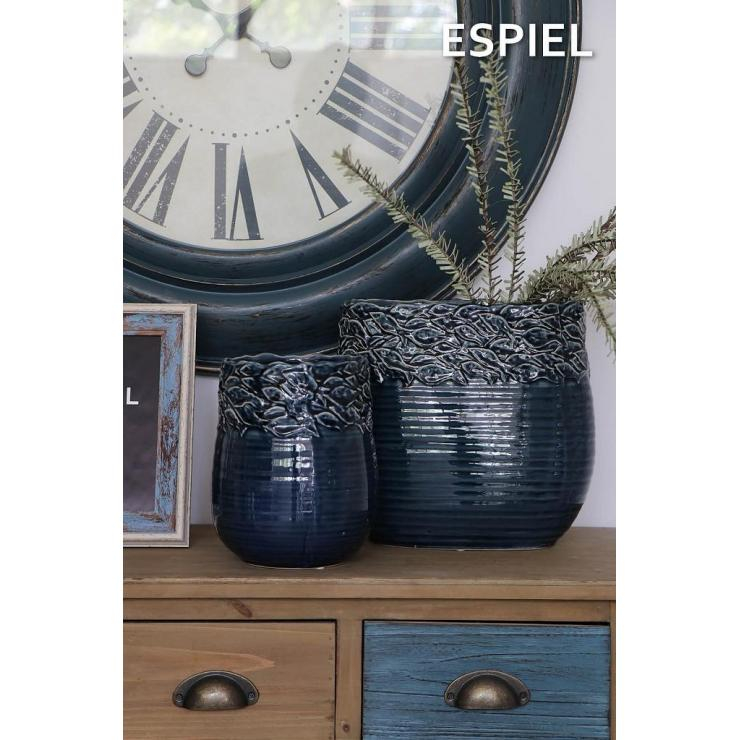 Διακοσμητικό Βάζο Espiel Fishes Blue Pim145 Home Διακόσμηση Διακοσμητικά Βάζα & Μπουκάλια Spitishop