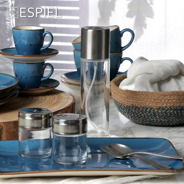 Φλυτζάνι Καφέ 350ml + Πιατάκι Espiel Terra Blue TLF110K6