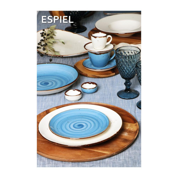 Φλυτζάνι Καφέ 220ml + Πιατάκι Espiel Terra Blue TLF111K6
