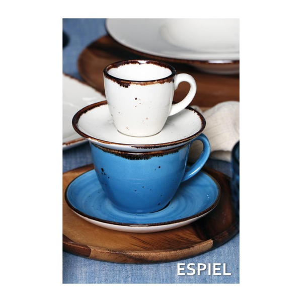 Φλυτζάνι Καφέ 220ml + Πιατάκι Espiel Terra Blue TLF111K6