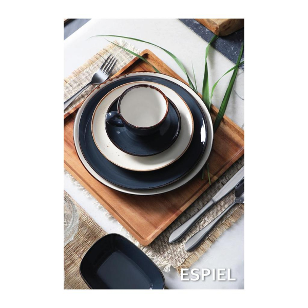Πιάτο Φαγητού Ρηχό (Φ25) Espiel Terra Grey TLG101K6