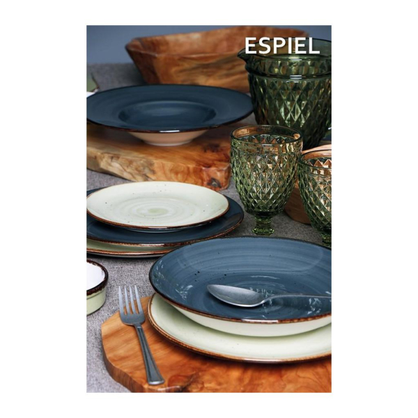 Πιάτο Φαγητού Ρηχό (Φ25) Espiel Terra Grey TLG101K6