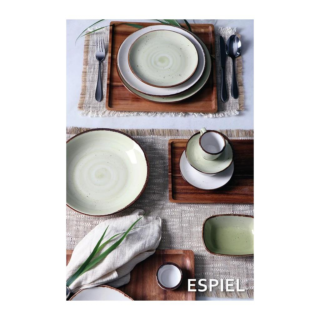 Πιάτο Φαγητού Ρηχό (Φ24 5) Espiel Terra Green Tlh102K6 Home Είδη Σερβιρίσματος Σερβίτσια Πιάτων & Σετ Πιάτα Spitishop