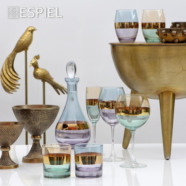 Ποτήρι Σαμπάνιας Κολωνάτο 215ml Espiel Elodie Purple RAB214K6