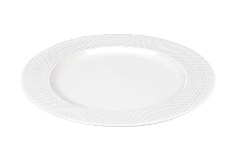 Πιάτο Φαγητού Ρηχό (Φ26) Espiel Dots White RRF101K6
