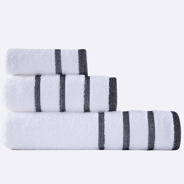 Πετσέτες Μπάνιου (Σετ 3τμχ) Nef-Nef Madison White/Black