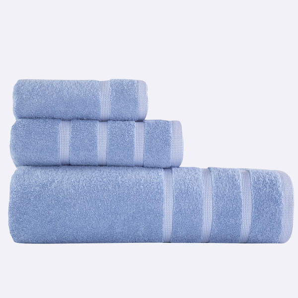 Πετσέτες Μπάνιου (Σετ 3τμχ) Nef-Nef Madison Blue/White