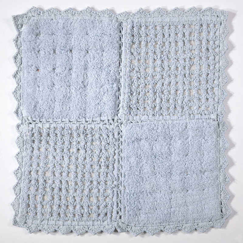 Πατάκι Μπάνιου (125x125) Down Town Biscuit Blue