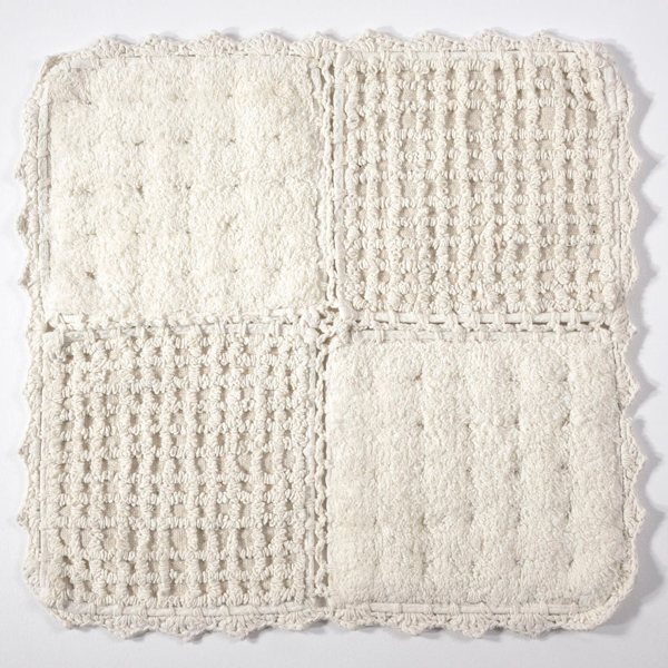 Πατάκι Μπάνιου (125x125) Down Town Biscuit Ecru