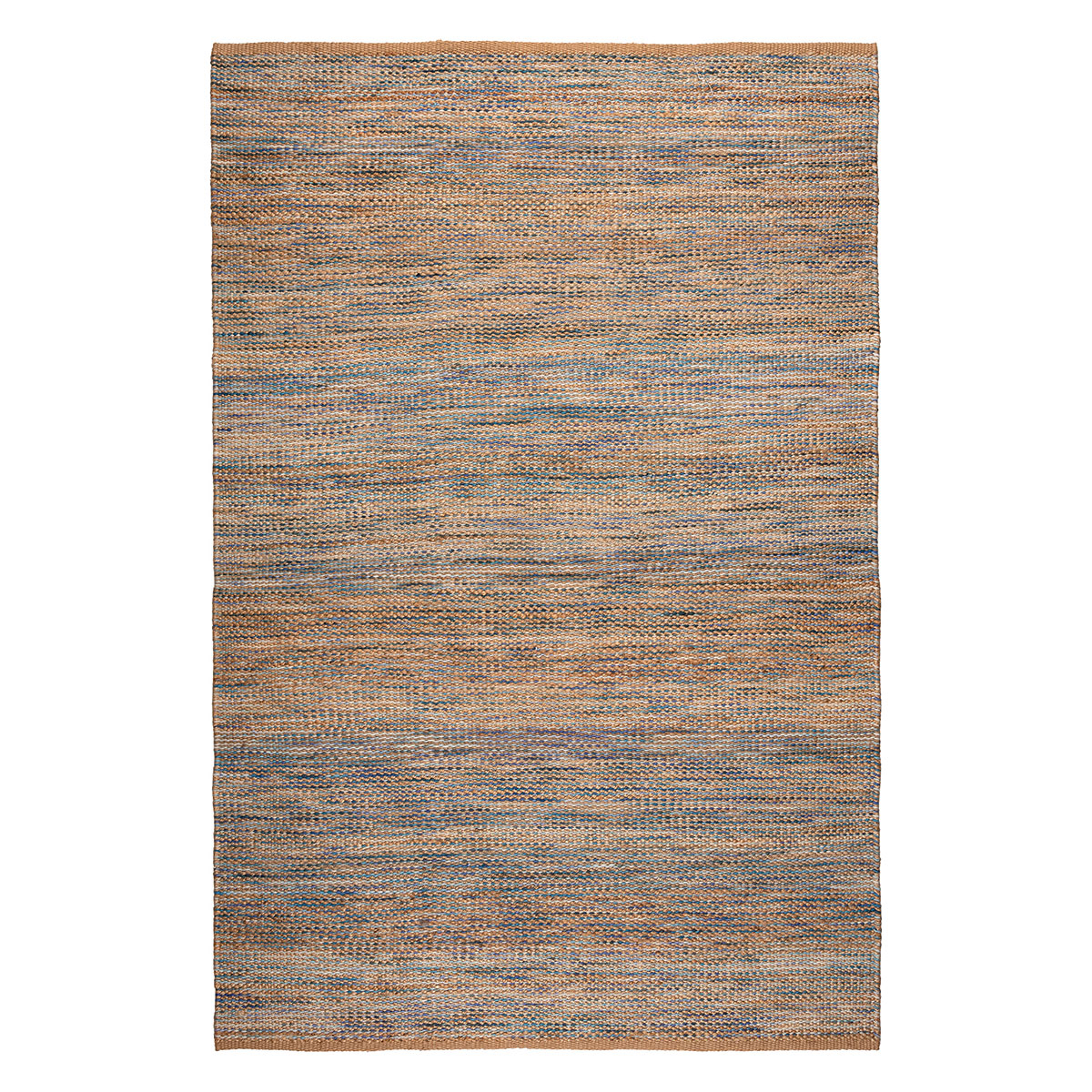 Χαλί Καλοκαιρινό (170×240) Βιοκαρπέτ Wool Jute Line 29901 Aqua Multi