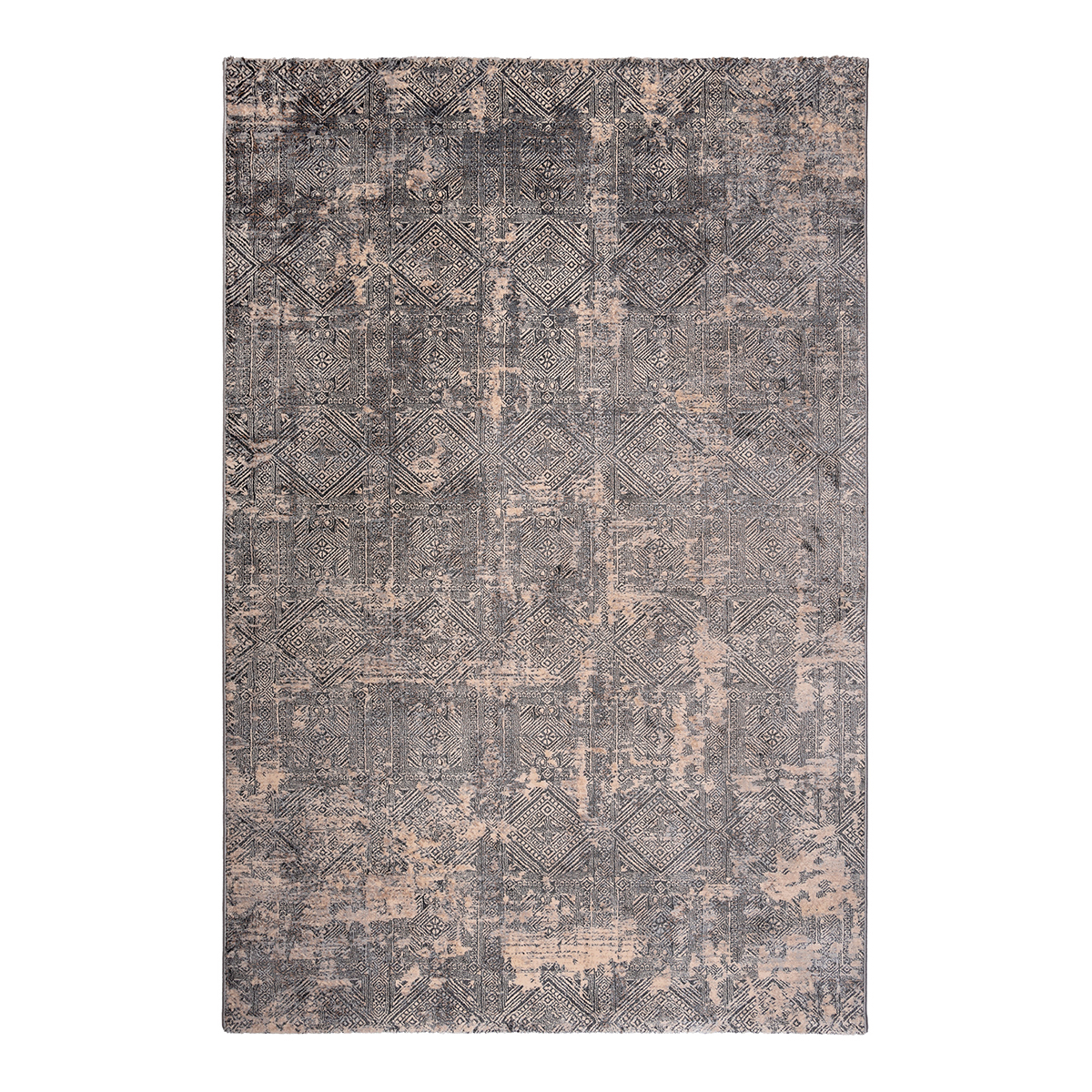 Χαλί (160×230) Βιοκαρπέτ Damier 11022-G02 Grey