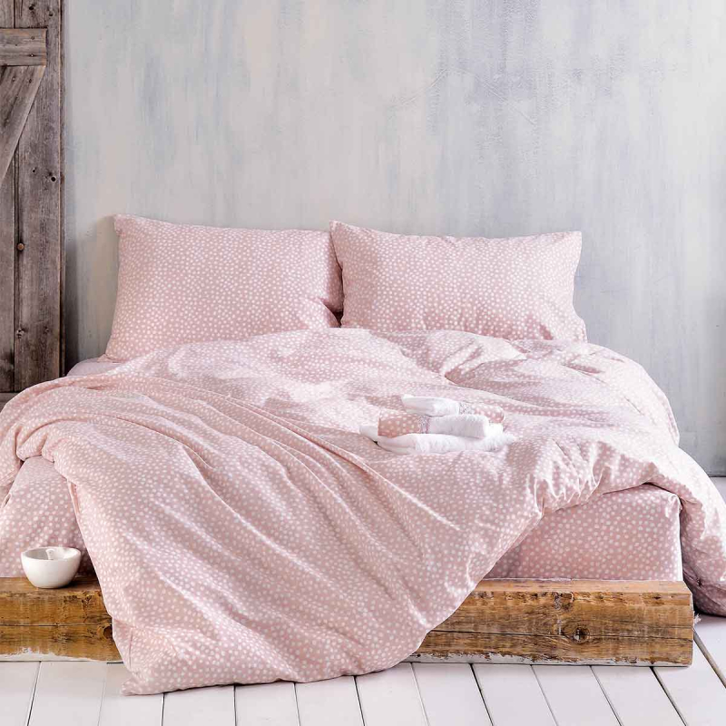 Παπλωματοθήκη Υπέρδιπλη (Σετ 220x250) Rythmos Symbol Cute Pink