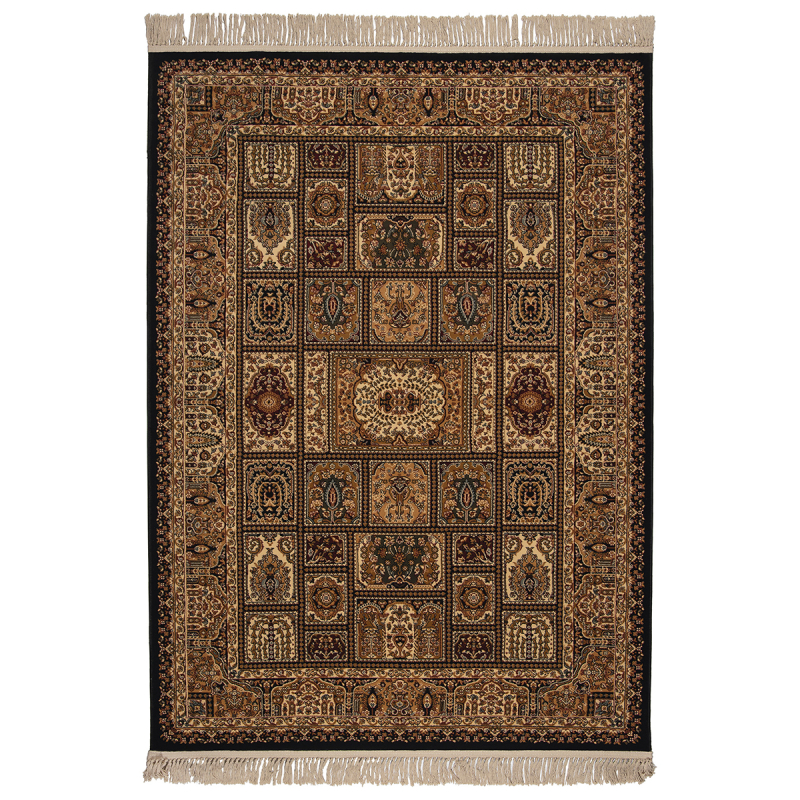 Χαλί (160x230) Βιοκαρπέτ Isfahan 3517D Black/ Black