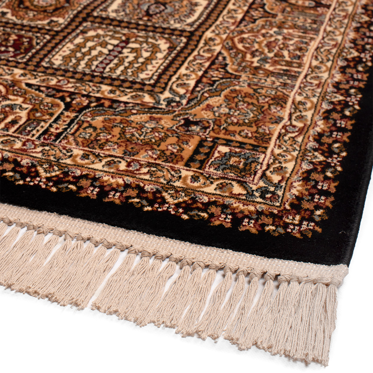 Χαλί (160x230) Βιοκαρπέτ Isfahan 3517D Black/ Black φωτογραφία